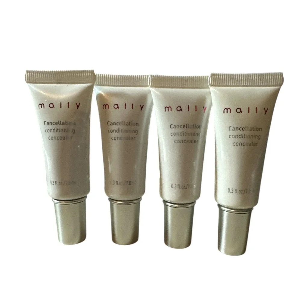 4 Pack Mally Cancellation Conditioning Face Concealer‎ MEDIUM 0.3 fl.oz Each NEW